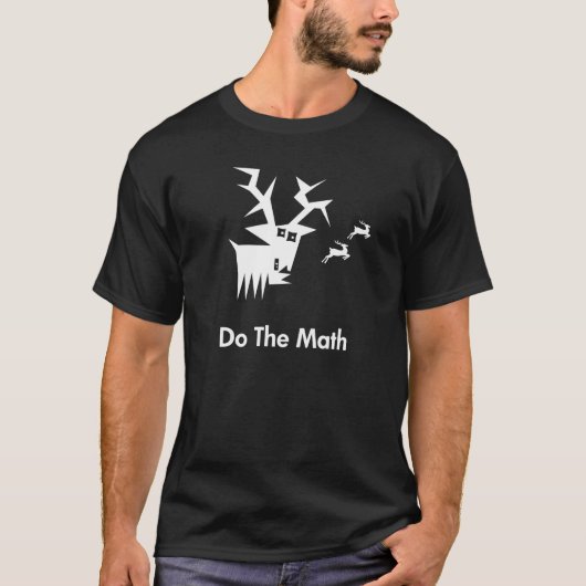 鹿は数学を学ぶ Tシャツ (正面)