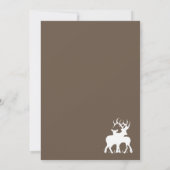 鹿または牝の性別発表パーティー ベビーシャワー招待状 招待状 (裏面)