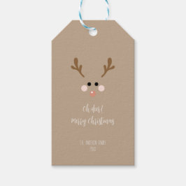 鹿め!メリークリスマス ギフトタグ