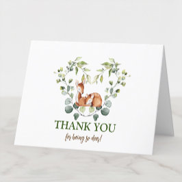 鹿め！二つ折りサンキューカード サンキューカード