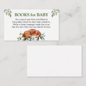 鹿め！赤ちゃんシャワーブックリクエストカード エンクロージャーカード (正面/裏面)