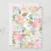 鹿め！A Little Doe Baby Girl Shower招待状 招待状 (裏面)