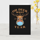 鹿よ、今年はなんと年だ カード (黄色い花)