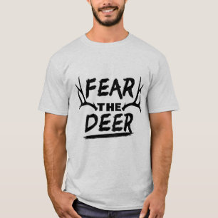鹿を怖がる Tシャツ