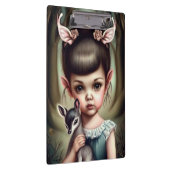 鹿を抱いている少女 クリップボード (右)