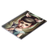 鹿を持つ少女 ノートブック (左側)