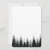 鹿アダルトバースデーパーティーブレストツリー招待状 招待状 (裏面)