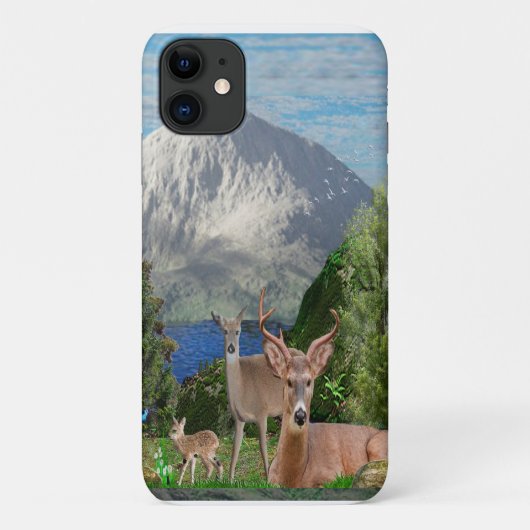 鹿アートの電話ケース Case-Mate iPhoneケース (裏面)