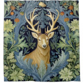 鹿アールヌーボー シャワーカーテン (正面)