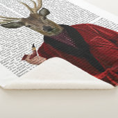 鹿イン喫煙 シェルパブランケット (3/4)