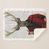 鹿イン喫煙 シェルパブランケット (正面(横))