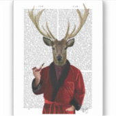 鹿イン喫煙 シール (正面)