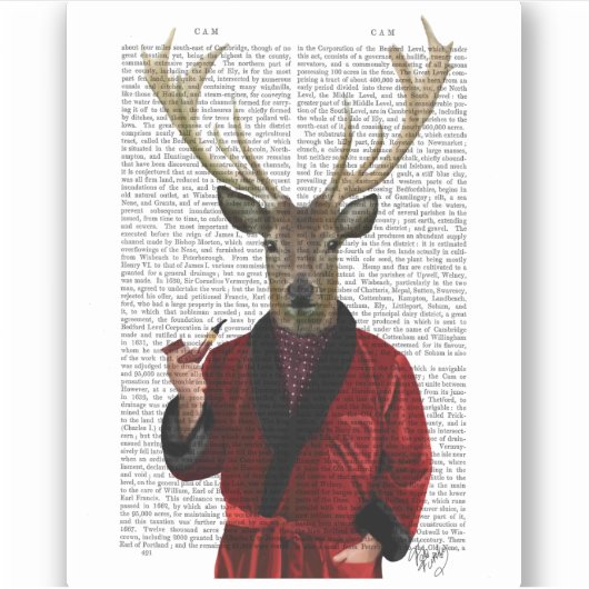 鹿イン喫煙 シール (正面)