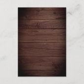 鹿エレガントハートウ素朴ッド披露宴 エンクロージャーカード (裏面)