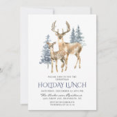 鹿エレガント松ツリークリスマスホリデーランチ 招待状 (正面)