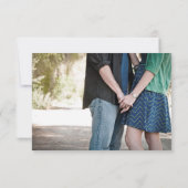 鹿エレガント〔雄ジカの〕枝角素朴国の日付の保存 セーブザデート (裏面)