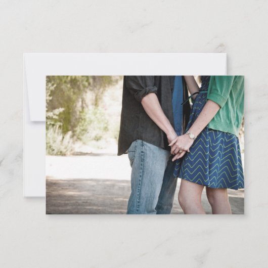 鹿エレガント〔雄ジカの〕枝角素朴国の日付の保存 セーブザデート (裏面)