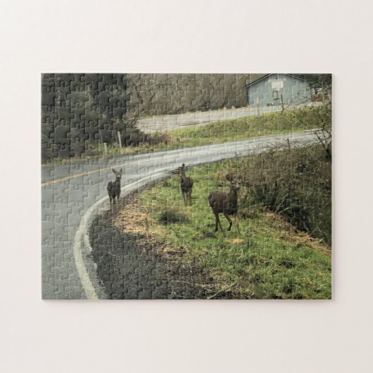鹿オンザロード、失望岬、WA ジグソーパズル (横)