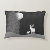 鹿オンムーンライトヒル アクセントクッション (裏面)