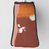 鹿オンムーンライトヒル ゴルフヘッドカバー (回転90)