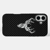 鹿オン炭素繊維スタイルプリント Case-Mate iPhoneケース (裏面 (横))