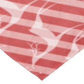 鹿オン赤とピンクの対角のストライプテーブルクロス テーブルクロス (アングル)