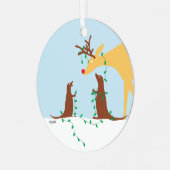鹿カスタムオーナメント メタルオーナメント (正面左)