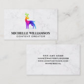 鹿カラフルのロゴ 名刺 (正面/裏面)