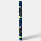 鹿カラフルクリマスツリーフォレストスタースノーフレーク Case-Mate iPhoneケース (裏面 / 左)