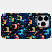 鹿カラフルクリマスツリーフォレストスタースノーフレーク Case-Mate iPhoneケース (裏面 (横))