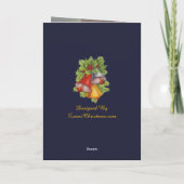 鹿カード付きクリスマス天使 シーズンカード (裏面)