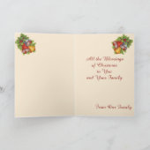 鹿カード付きクリスマス天使 シーズンカード (内部)