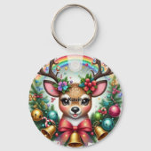 鹿キーチェーン キーホルダー (正面)