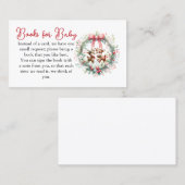 鹿クリスマス赤ちゃんシャワーブックエンクロージャカード 名刺 (正面/裏面)