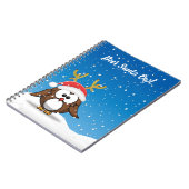 鹿サンタフクロウ ノートブック (左側)