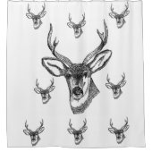 鹿シャワーカーテン シャワーカーテン (正面)