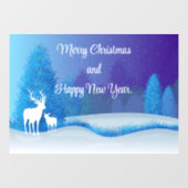 鹿シルエットウィンドウの固定 ウィンドウサイン (シート)