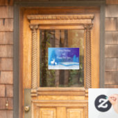 鹿シルエットウィンドウの固定 ウィンドウサイン (ホームデコレーション)