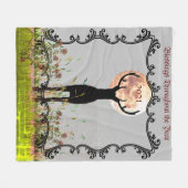 鹿シーズンキャビンカスタマイズ可能2022スロー フリースブランケット (正面(横))