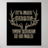 鹿シーズン妻シーズンが保留中の狩りSe ポスター (正面)