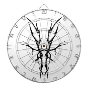 鹿スカルトライバルデザインfor deer hunters black ダーツボード