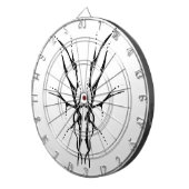 鹿スカルトライバルデザインfor deer hunters black ダーツボード (正面右)