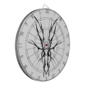 鹿スカルトライバルデザインfor deer hunters black ダーツボード (正面左)