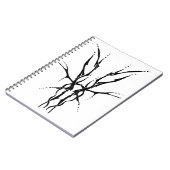 鹿スカルトライバルデザインfor deer hunters black ノートブック (左側)