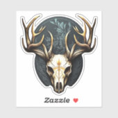 鹿スカルラージ〔雄ジカの〕枝角狩り シール (シート)