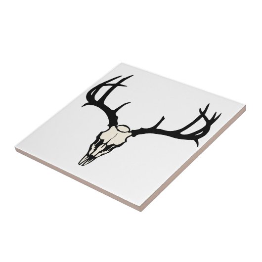 鹿スカル タイル (側面)