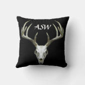 鹿スカル〔雄ジカの〕枝角 クッション (裏面)