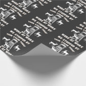 鹿スタンド鹿おもしろい狩りスナイパーハンター ラッピングペーパー (角)