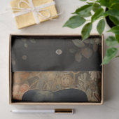 鹿スーツで、帽子と花1デコページ紙 薄葉紙 (ギフト)