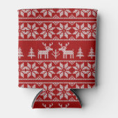鹿セーターパターン 缶クーラー (正面)